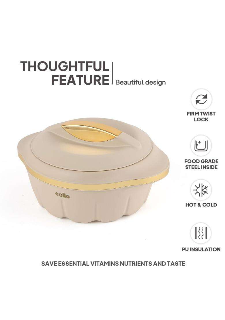 CELLO Stylus Insulated Casserole Hot Pot Box Pcs | 500 ml | 16.9 fl oz | 3-Piece Set - Indya