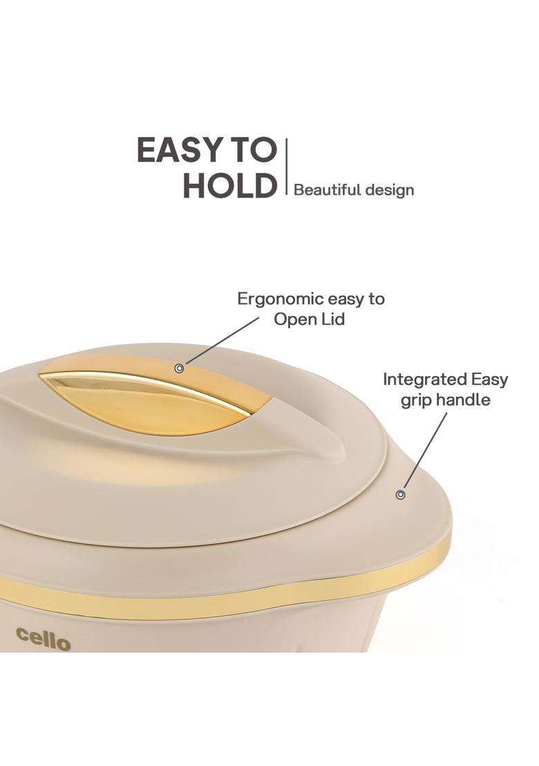 CELLO Stylus Insulated Casserole Hot Pot Box Pcs | 500 ml | 16.9 fl oz | 3-Piece Set - Indya