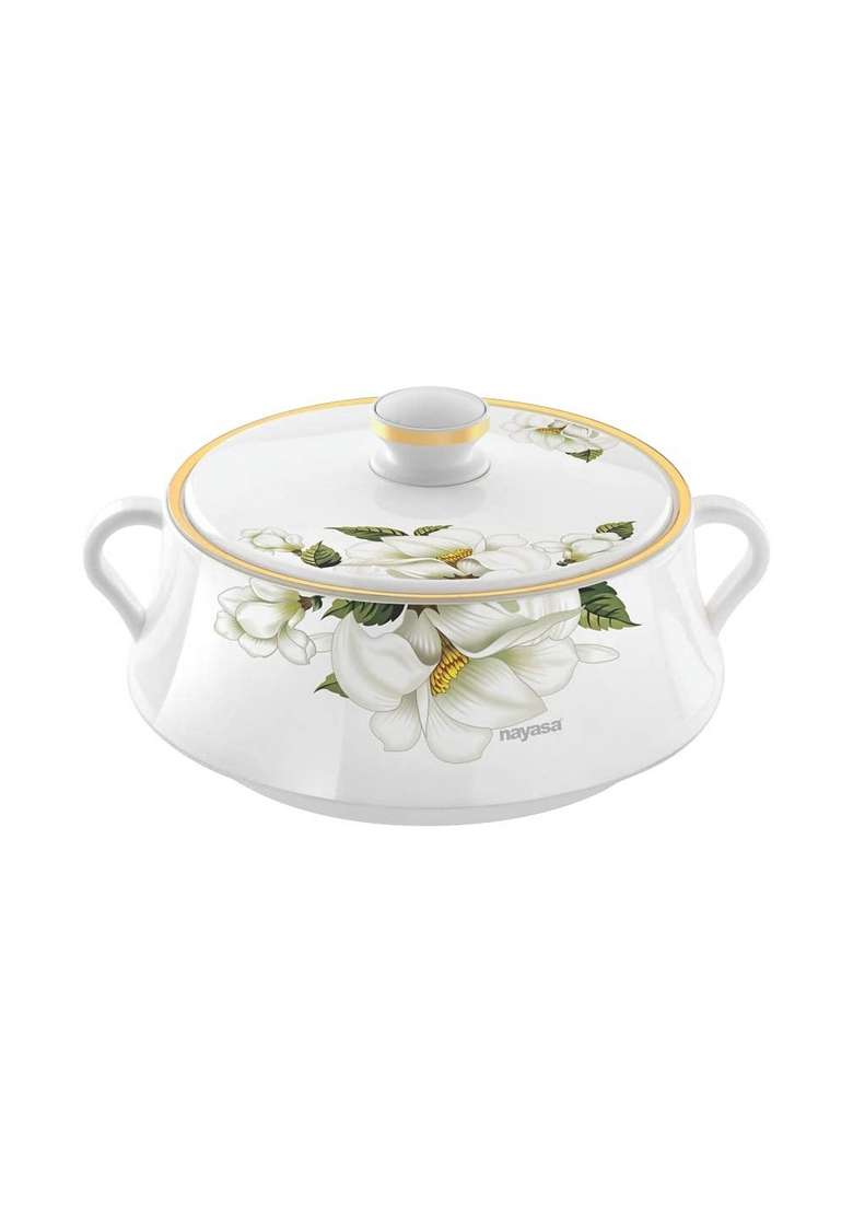 Nayasa Plastic and Stainless Steel Lorenzo Casserole | 5000 ml | 169.1 fl oz - Indya