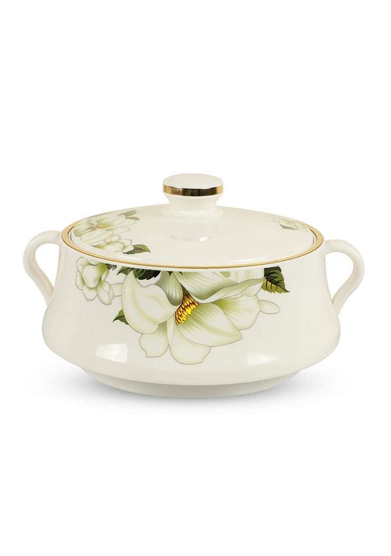Nayasa Plastic and Stainless Steel Lorenzo Casserole | 2500 ml | 84.5 fl oz - Indya