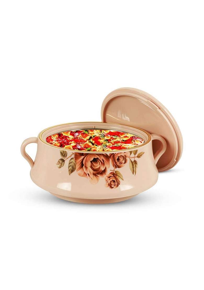Nayasa Plastic and Stainless Steel Lorenzo Casserole | 1500 ml | 50.7 fl oz - Indya
