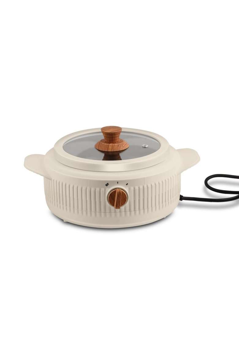 Jaypee Plus Electric CookSmart Casserole with Teflon NonStick Coating Bowl for Reheating | 2000 ml | 67.6 fl oz - Indya