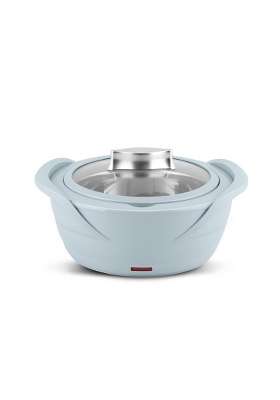 Jaypee Plus Power Serve Inner Stainless Steel Electric Casserole with Glass Lid | 1500 ml | 50.7 fl oz | Food Safe