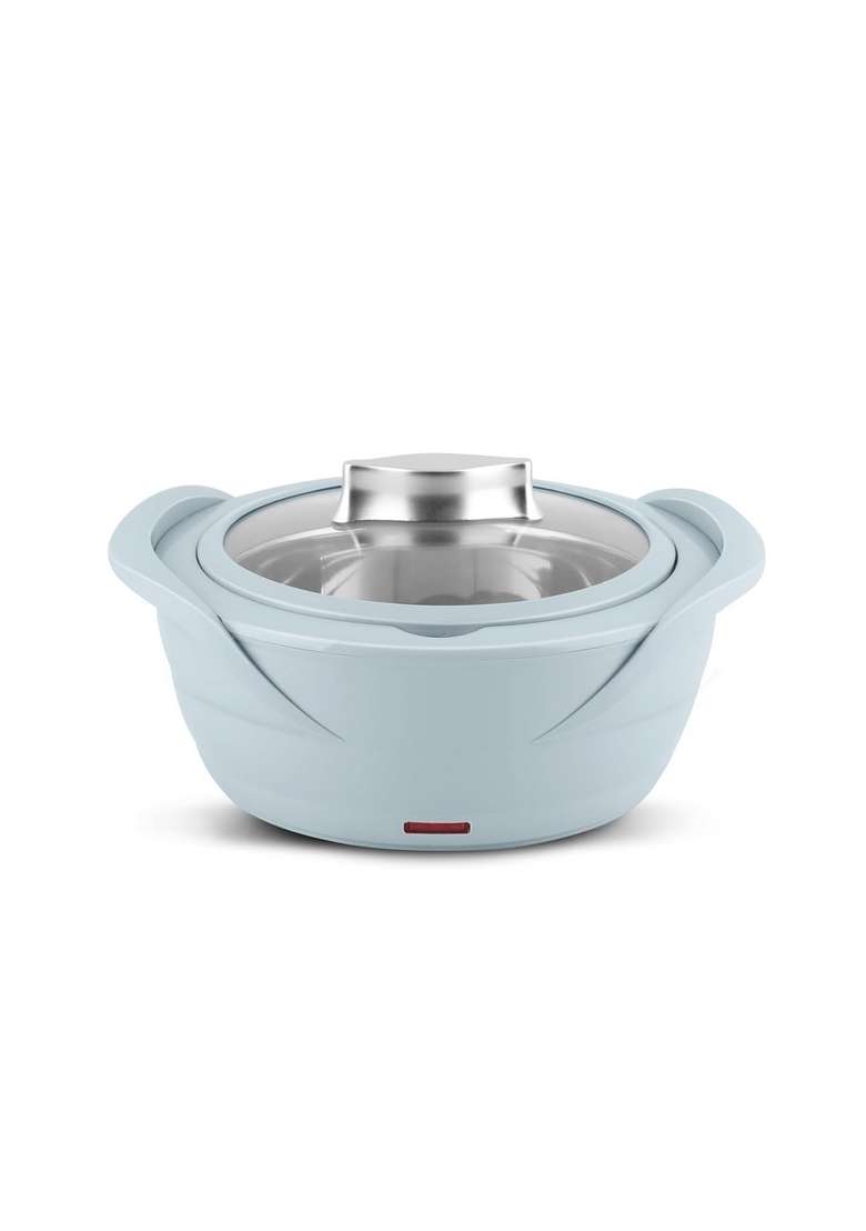 Jaypee Plus Power Serve Inner Stainless Steel Electric Casserole with Glass Lid | 1500 ml | 50.7 fl oz | Food Safe - Indya