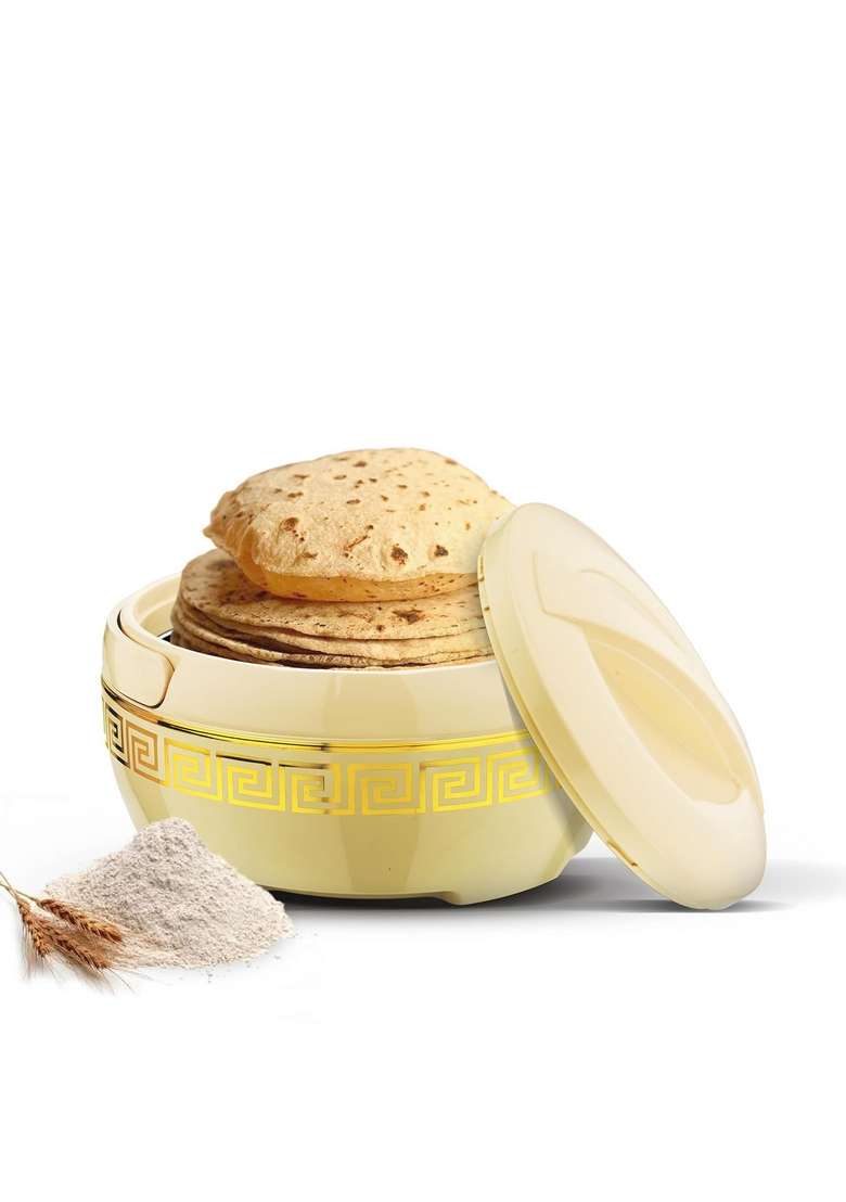 ASIAN Plastowares Orchid Gold Casserole | 2500 ml | 84.5 fl oz | Insulated - Indya