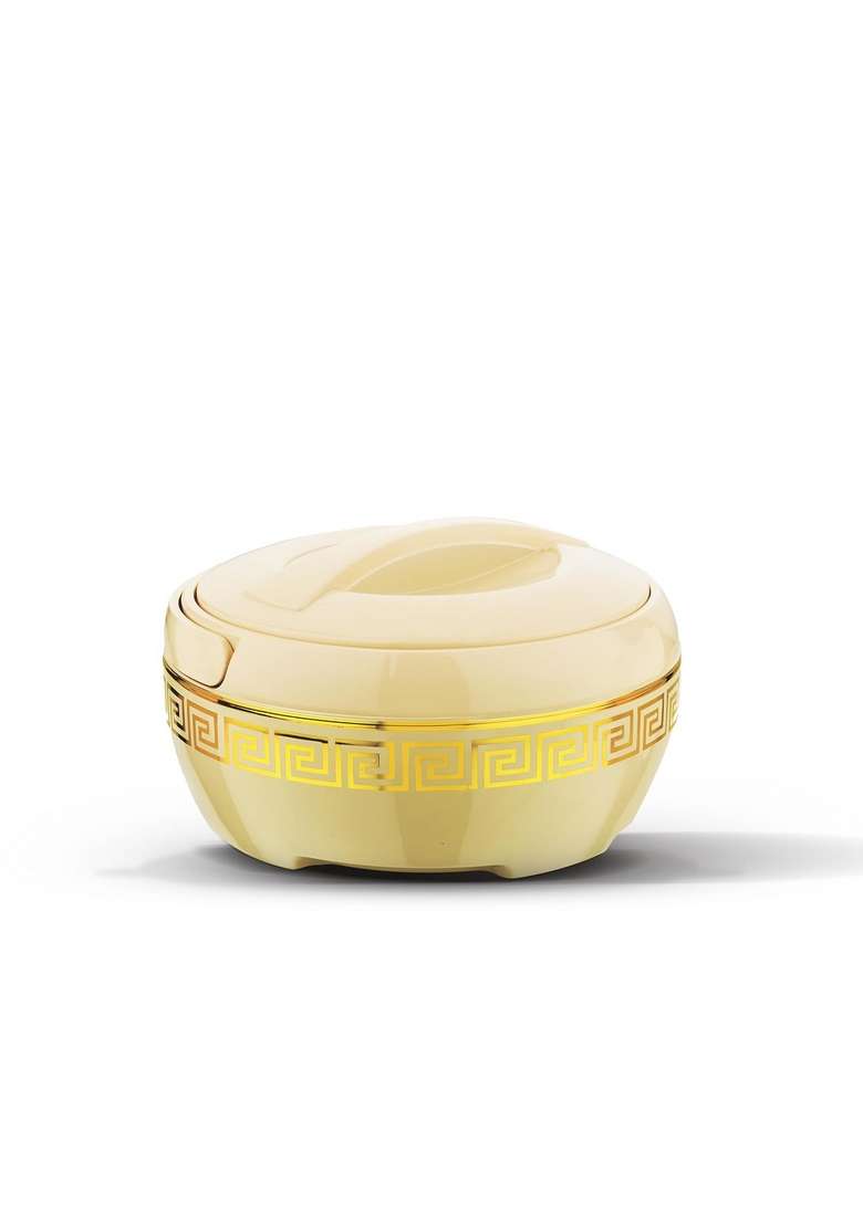 ASIAN Plastowares Orchid Gold Casserole | 2500 ml | 84.5 fl oz | Insulated - Indya