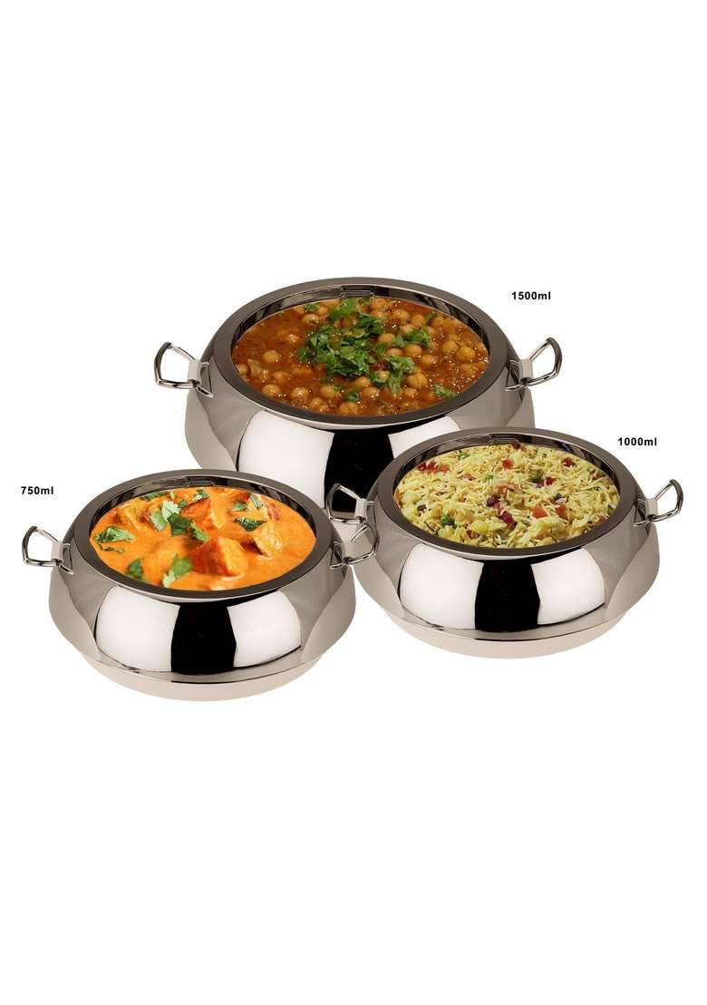 JAYPEE Eena Meena Deeka Ultra Serving Set | 1500 ml | 50.7 fl oz | 3-Piece Set | Insulated - Indya