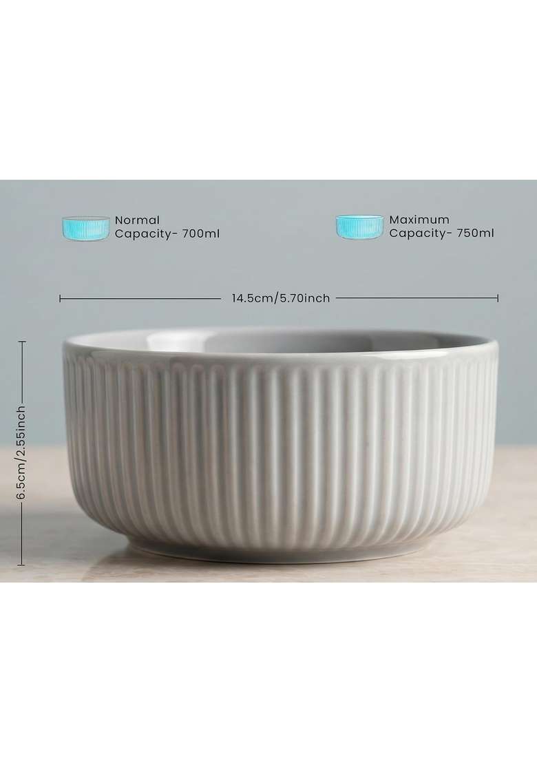 Bodhi House Porcelain Floral Serving Bowl | 550 ml | 18.6 fl oz | 2-Piece Set - Indya