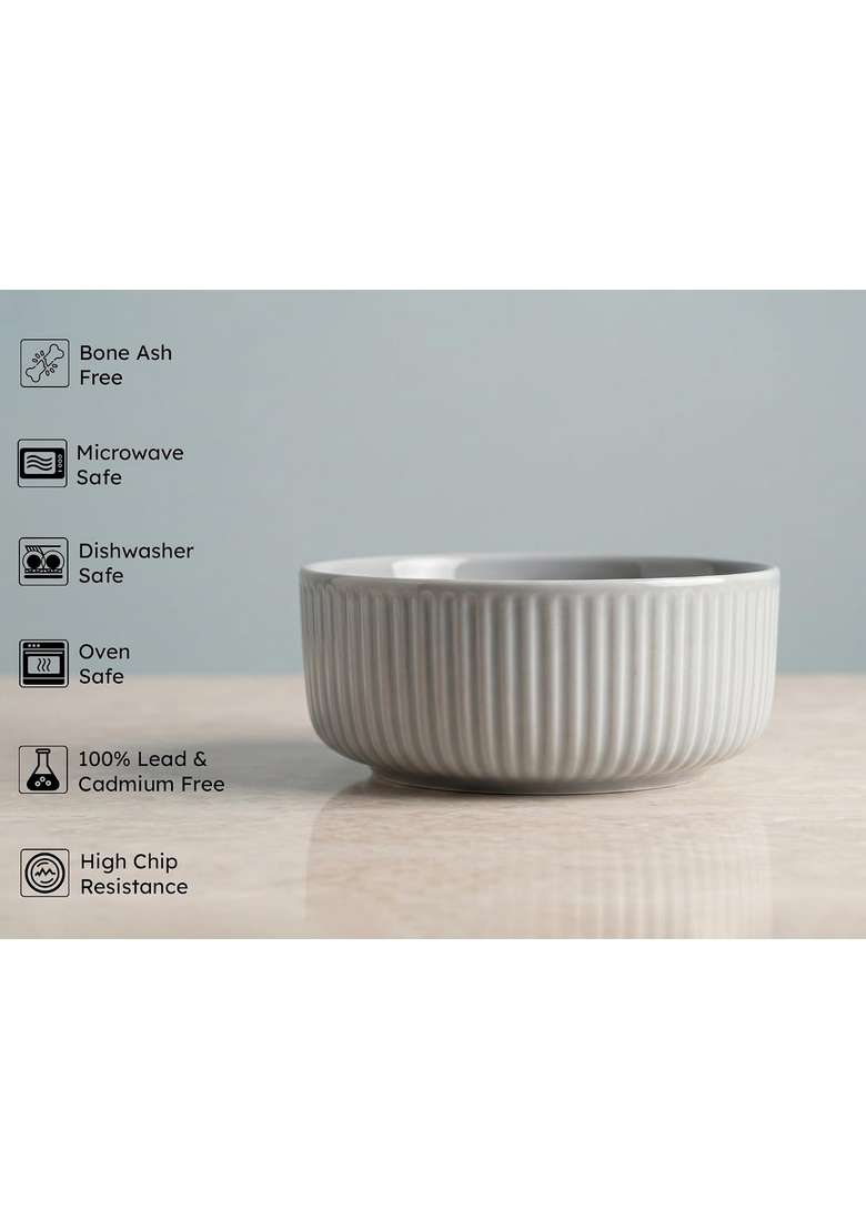 Bodhi House Porcelain Floral Serving Bowl | 550 ml | 18.6 fl oz | 2-Piece Set - Indya