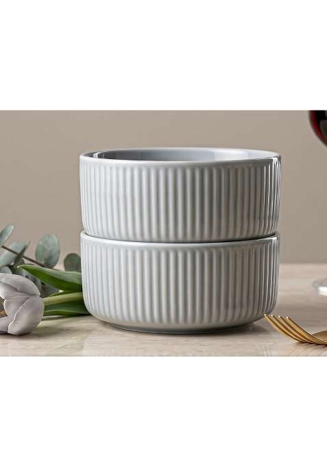 Bodhi House Porcelain Floral Serving Bowl | 550 ml | 18.6 fl oz | 2-Piece Set