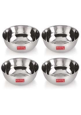HAZEL Stainless Steel Bowl Set | 200 ml | 6.8 fl oz | 4-Piece Set