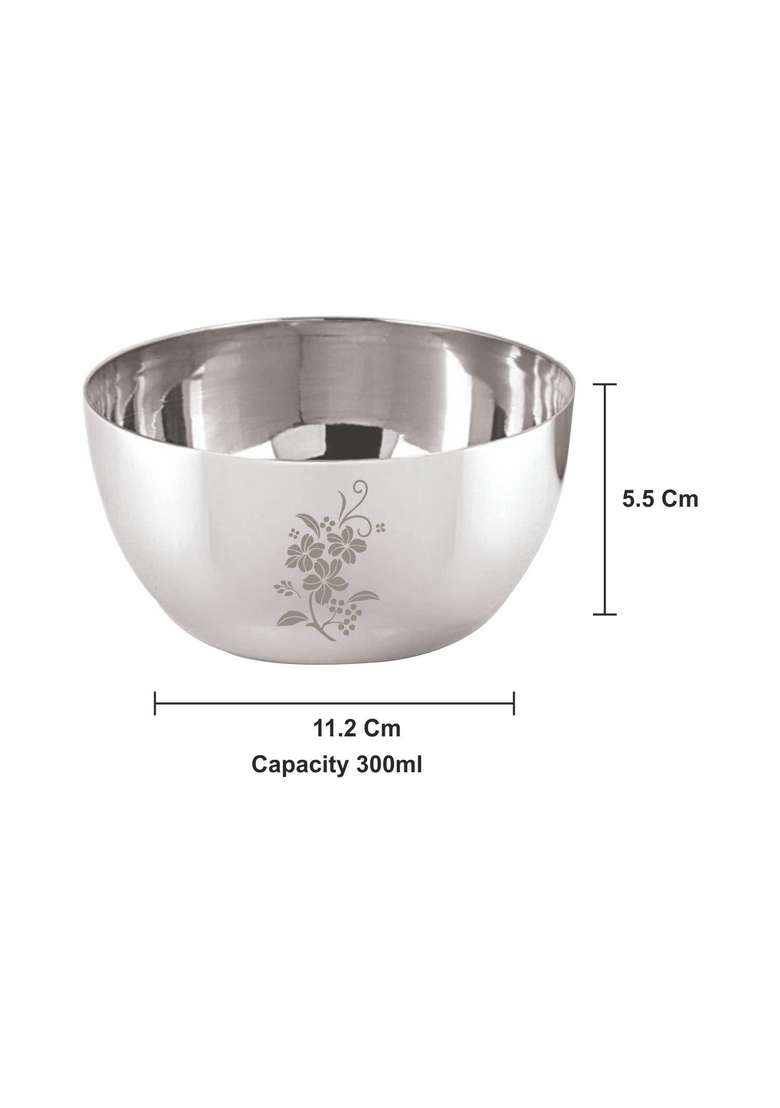 neelam Stainless Steel 6.5 18 Gauge Lazer Etching JK Vati | 300 ml | 10.1 fl oz - Indya