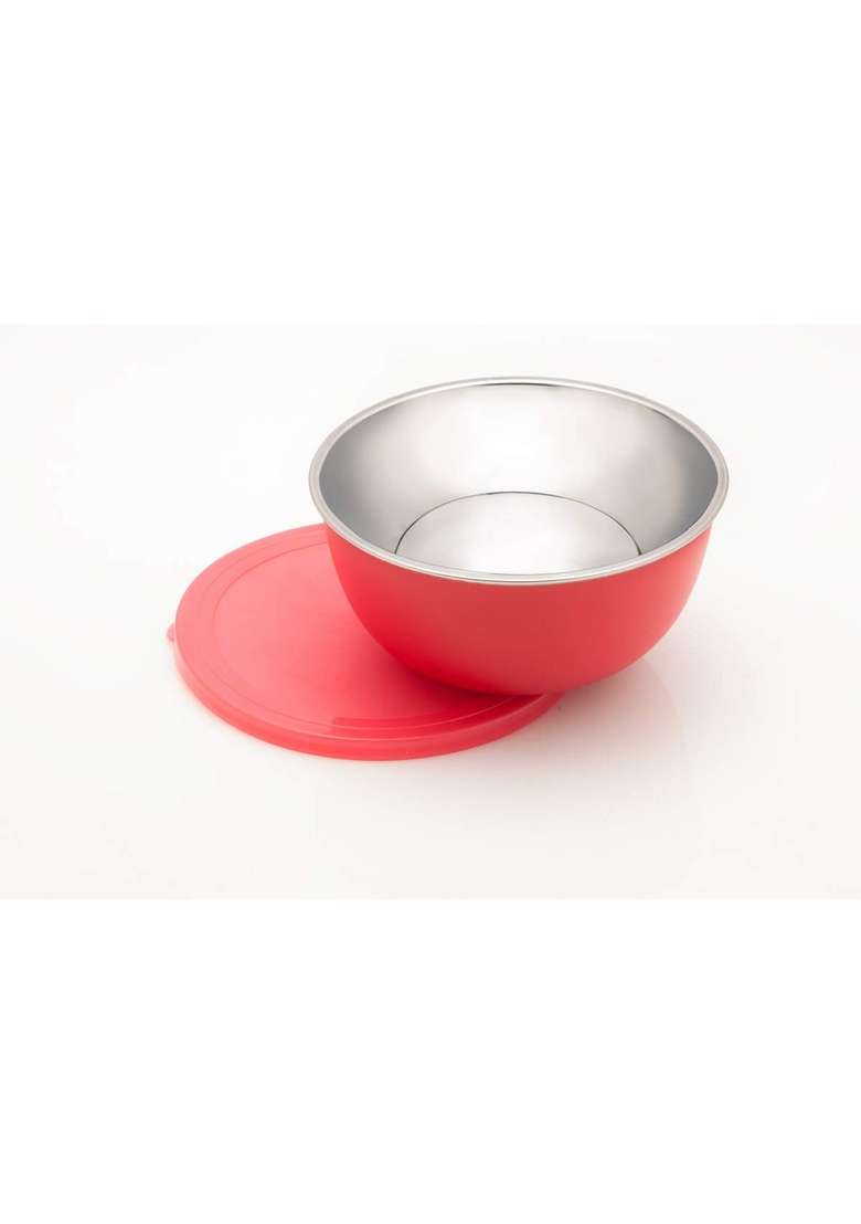 SIGNORA WARE SignoraWare Stainless Steel Bowl | 500 ml | 16.9 fl oz | Microwave Safe | Leak Proof - Indya
