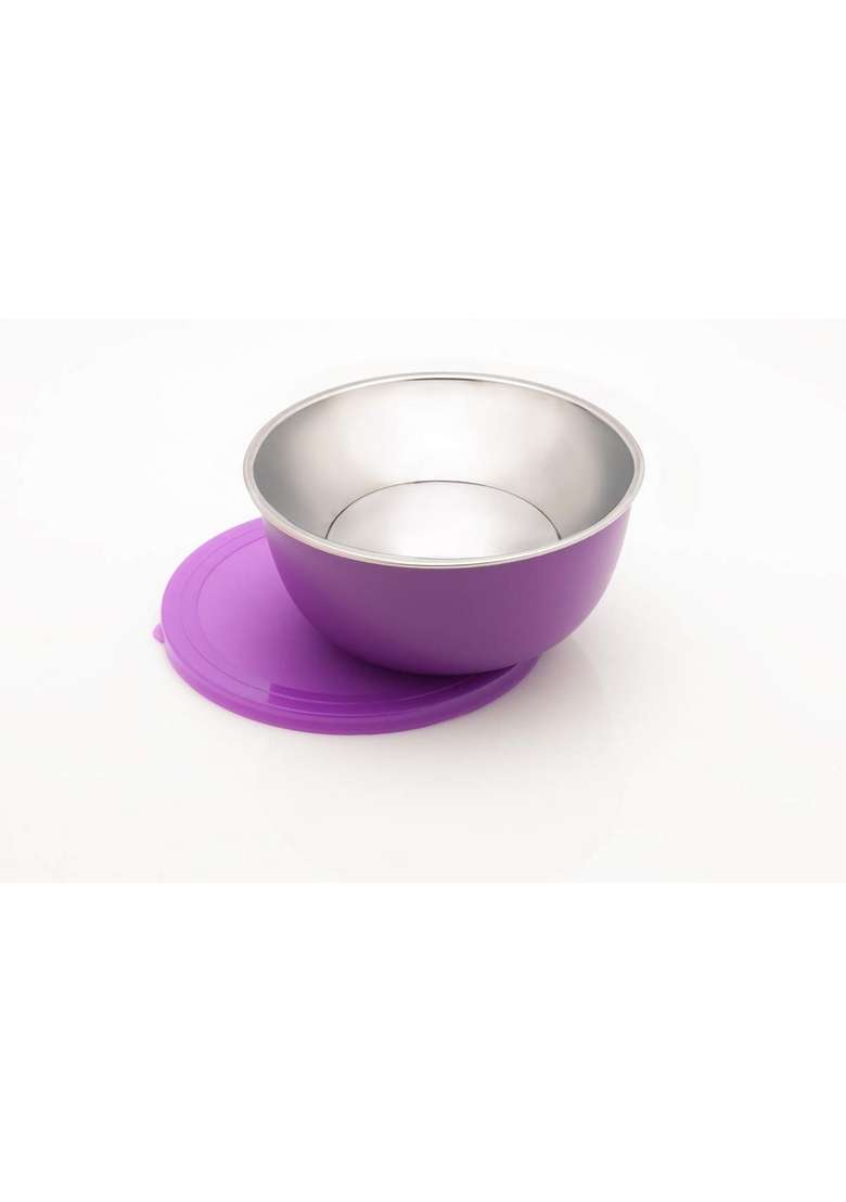 SIGNORA WARE SignoraWare Stainless Steel Bowl | 500 ml | 16.9 fl oz | Microwave Safe | Leak Proof - Indya