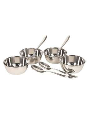 Bartan Star Stainless Steel Serving Bowl | 300 ml | 10.1 fl oz | 8-Piece Set