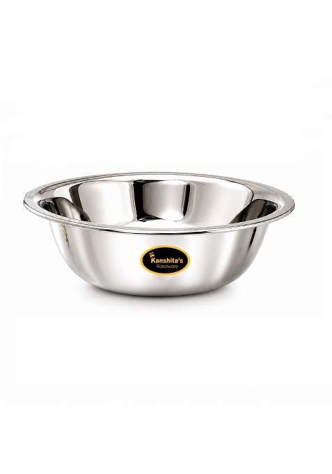 Kanshita's Rasoiware Stainless Steel Kitchen Basin Bowl | 2 L | 2.1 Qt | 30 cm | 11.8 Inch