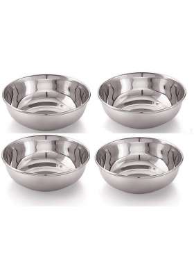 Bartan Star Stainless Steel Serving Bowl | 200 ml | 6.8 fl oz | 4-Piece Set