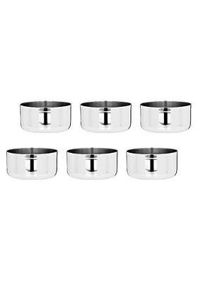 Vinod Stainless Steel Vati Katori Small Bowl | 300 ml | 10.1 fl oz | 6-Piece Set