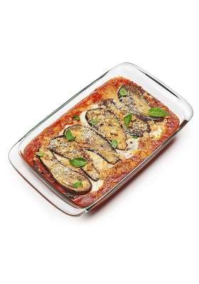 AGARO Elite Borosilicate Glass Baking Tray for Kitchen | 1600 ml | 54.1 fl oz | Dishwasher Safe | Microwave Safe
