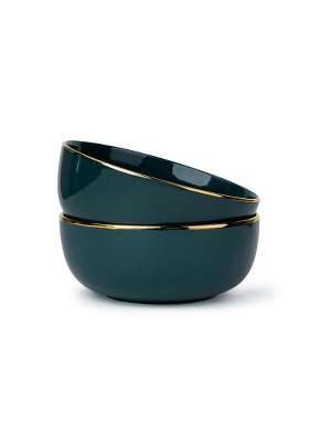 Shay Ceramic Serving Bowls Set | 1000 ml | 33.8 fl oz | 2-Piece Set
