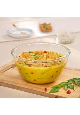 Borosil Glass Mixing and Serving Bowl | 900 ml | 30.4 fl oz | Microwave Safe