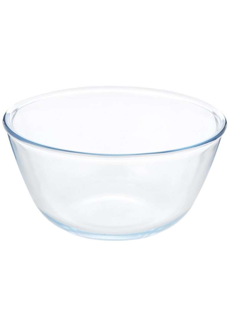 Borosil Round Shape Serving and Mixing Bowl | 1.5 L | 1.6 Qt | Dishwasher Safe | Microwave Safe - Indya