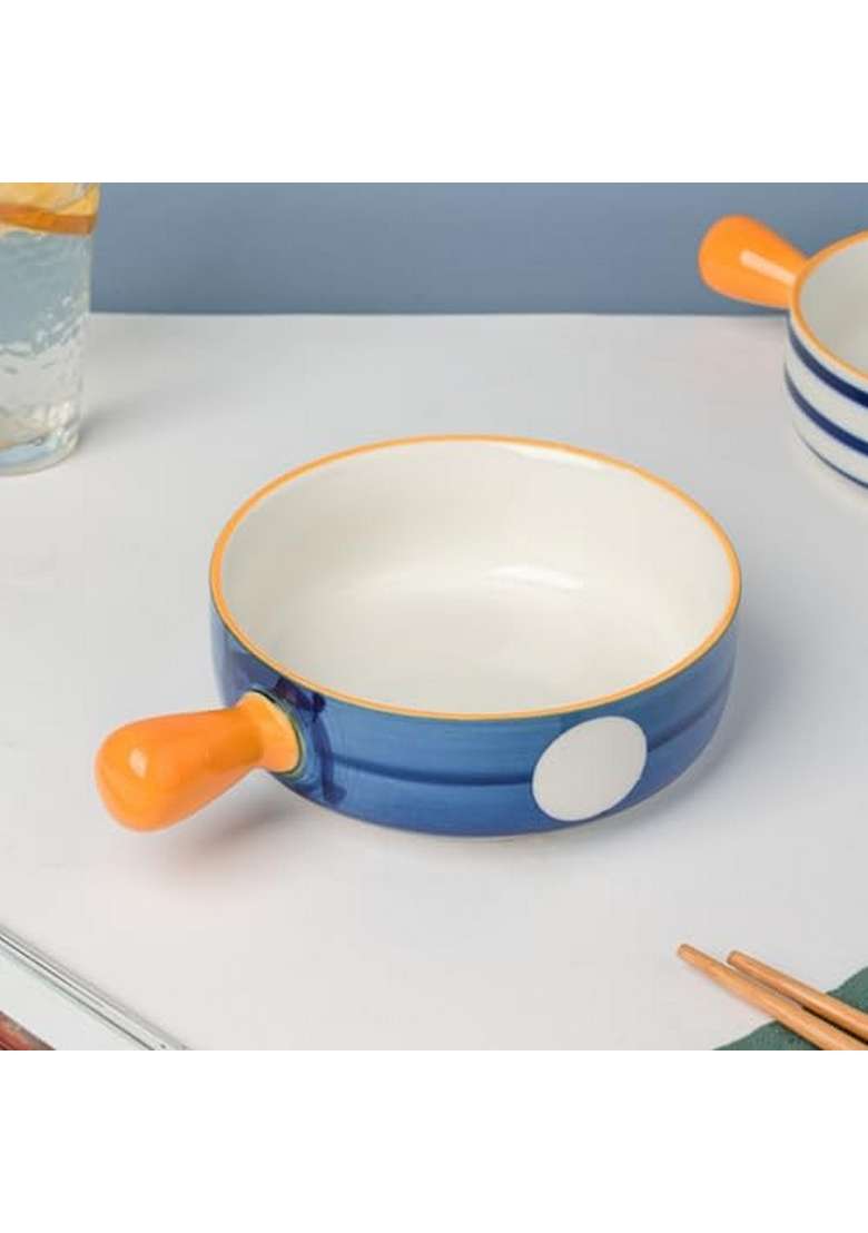 Nestasia Ceramic Snack Bowl | 350 ml | 11.8 fl oz | 4-Piece Set | Dishwasher Safe | Microwave Safe - Indya