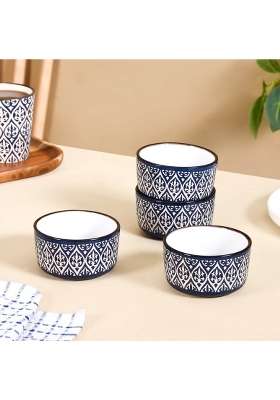 Nestasia Ceramic Bowl for Snacks | 200 ml | 6.8 fl oz | 4-Piece Set | Dishwasher Safe | Microwave Safe