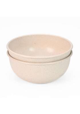 Eha Earth-Friendly Frosty Mixing Bowl for Kitchen | 1800 ml | 60.9 fl oz | 2-Piece Set | Microwave Safe