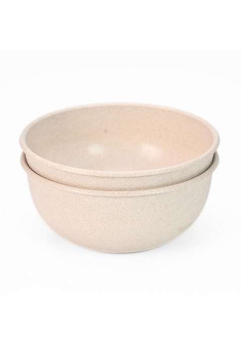 Eha Earth-Friendly Frosty Mixing Bowl for Kitchen | 1800 ml | 60.9 fl oz | 2-Piece Set | Microwave Safe