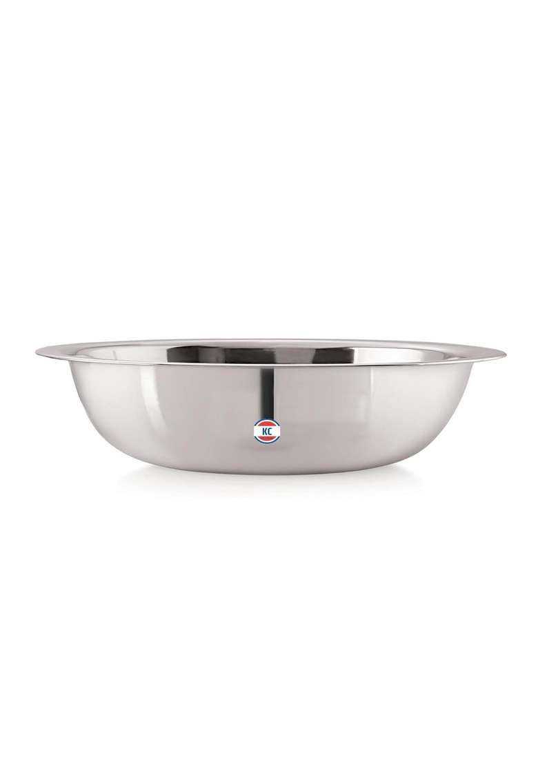 KC Stainless Steel Multipurpose Basin Bowl | 3 L | 3.2 Qt | 30 cm | 11.8 Inch - Indya