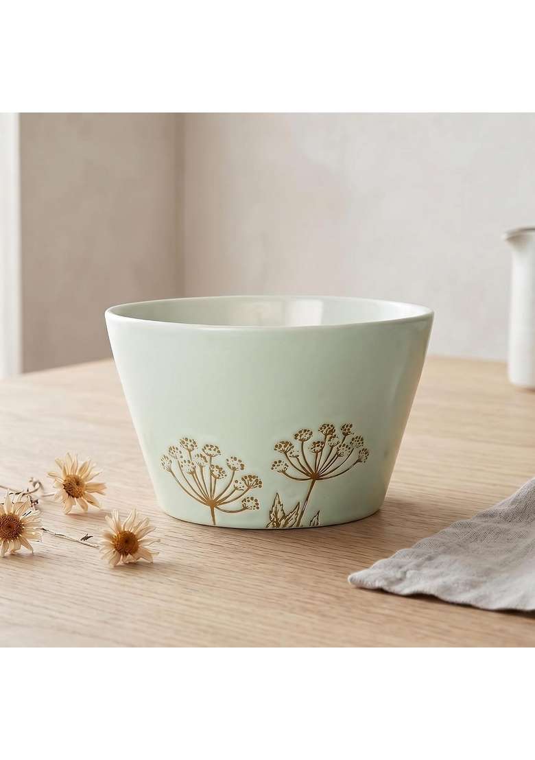 Femora Ceramic Breakfast and Cereal Bowls | 350 ml | 11.8 fl oz - Indya