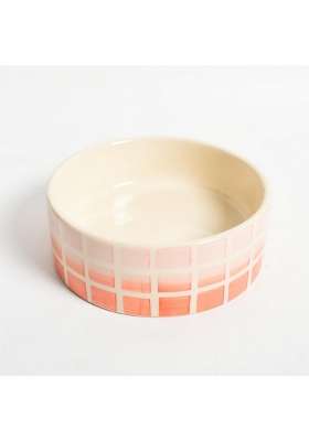 QSHI Studio Checked Ombre Breakfast Bowl | 5 Inch | Dishwasher Safe | Microwave Safe