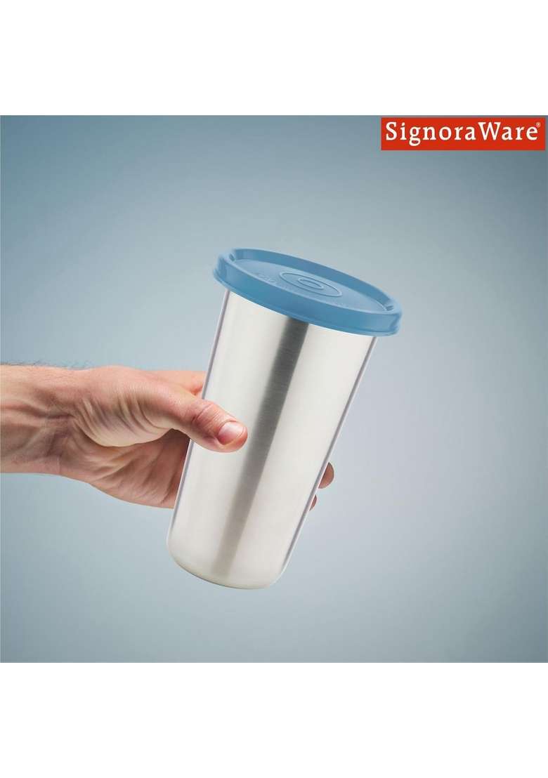 SIGNORA WARE SignoraWare Stainless Steel Mini Tumbler | 300 ml | 10.1 fl oz | Leak Proof - Indya