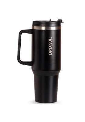 Nestasia GripSip40 Tumbler with Straw and Side Handle | 1.2 L | 1.3 Qt | Leak Proof | Insulated