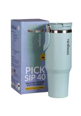 Nestasia PickSip40 Tumbler with Straw and Top Handle | 1.2 L | 1.3 Qt | Leak Proof | Insulated