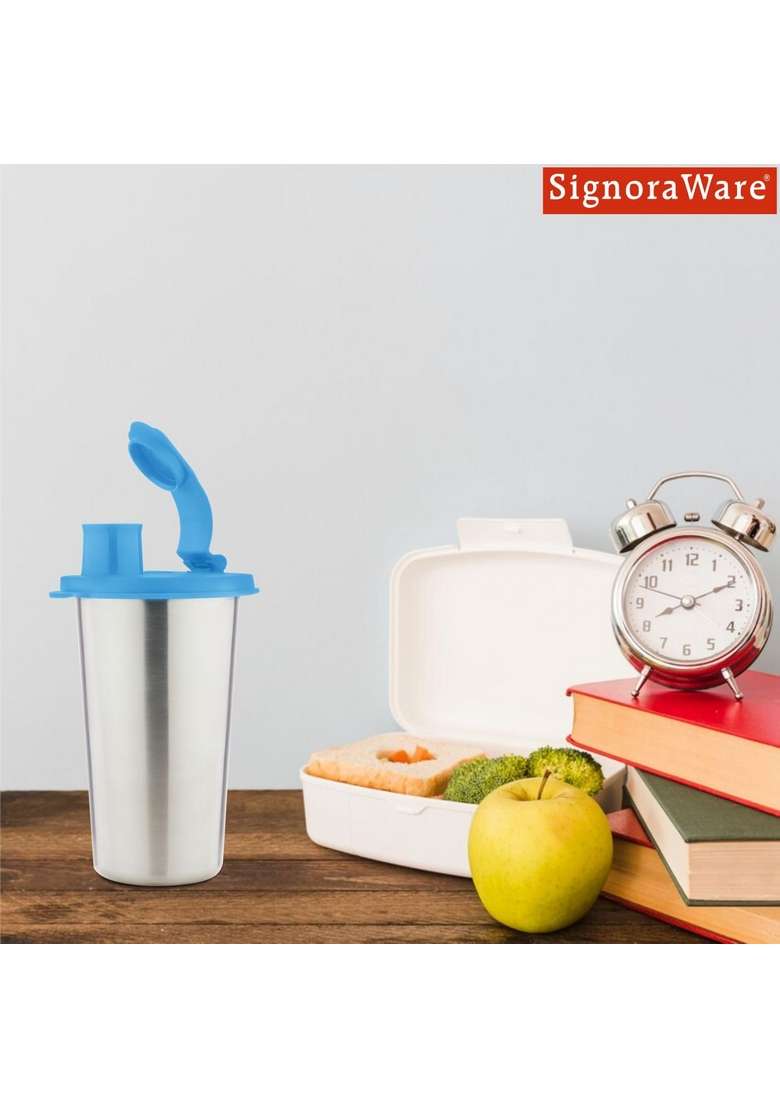 SIGNORA WARE SignoraWare Stainless Steel Stylish Sipper | 500 ml | 16.9 fl oz | Leak Proof - Indya