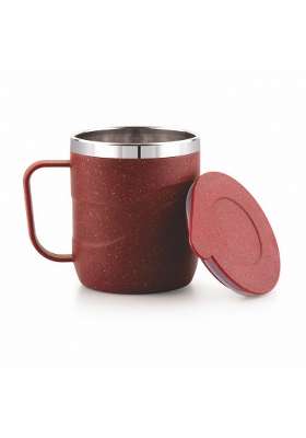 ATTRO Brew Mug Stainless Steel Inner with Eco Friendly Outer Body | 300 ml | 10.1 fl oz | Microwave Safe