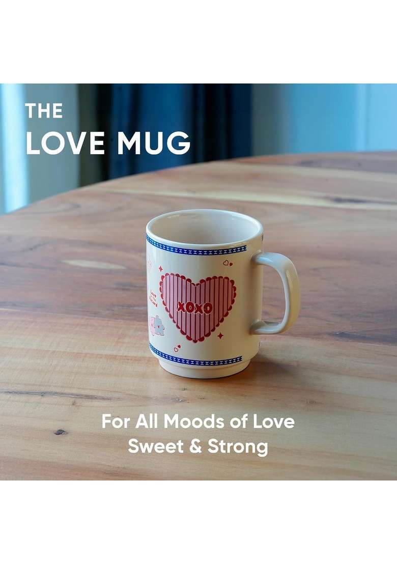 Shay Ceramic Mug | 300 ml | 10.1 fl oz | Microwave Safe - Indya