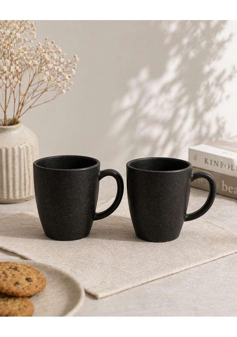 Lupaava Classic Coffee Mug | 300 ml | 10.1 fl oz | 2-Piece Set | Dishwasher Safe | Microwave Safe - Indya
