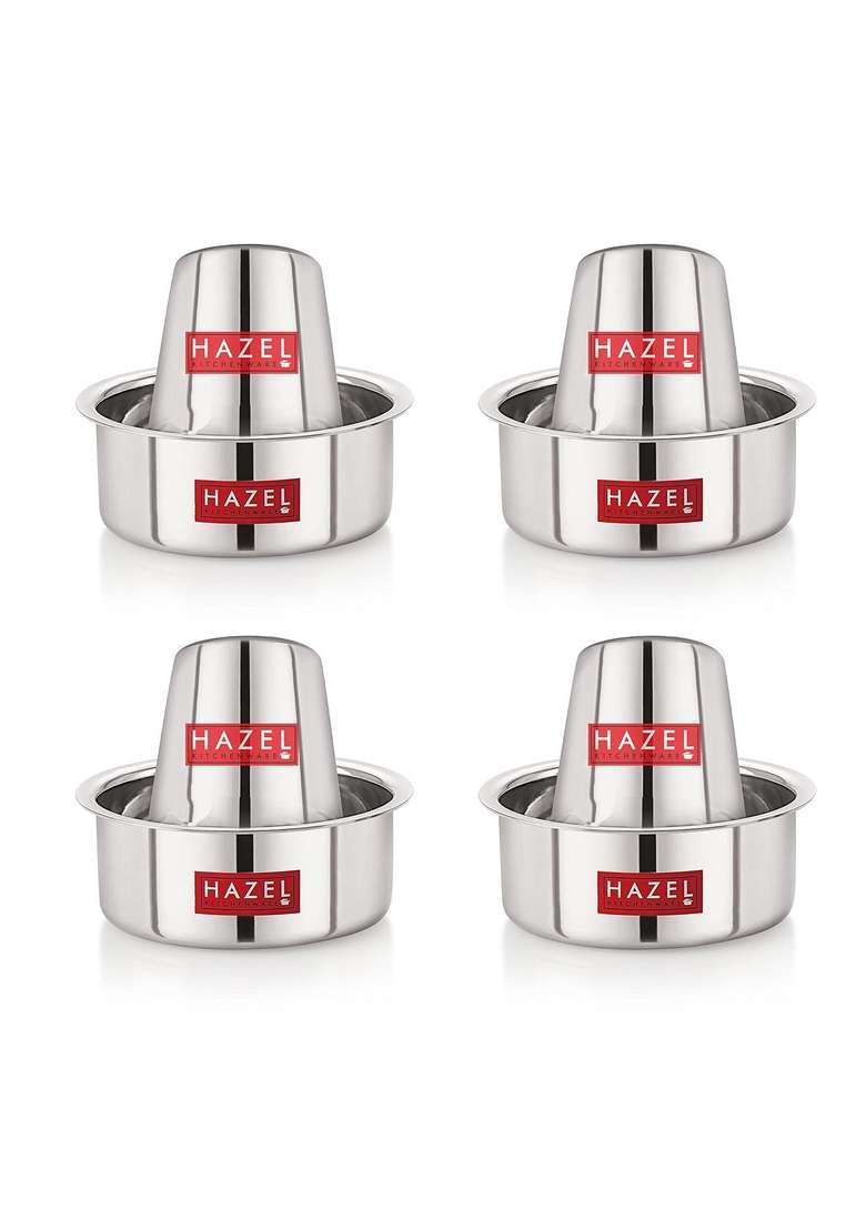 HAZEL Stainless Steel Mini Tumbler Milk Tea Coffee South Traditional Serving | 300 ml | 10.1 fl oz | 4-Piece Set - Indya