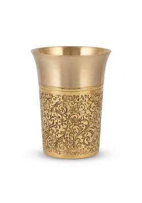 Copper-Master Pure Brass Heritage Pari Engraved Water Tumblers