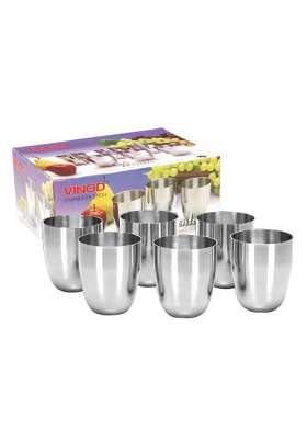 Vinod Stainless Steel Vento Glass | 300 ml | 10.1 fl oz