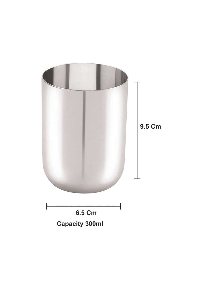 neelam Stainless Steel Diamond Royal Glass | 300 ml | 10.1 fl oz - Indya