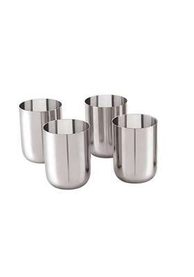 neelam Stainless Steel PRM Royal Glass | 400 ml | 13.5 fl oz | 6-Piece Set