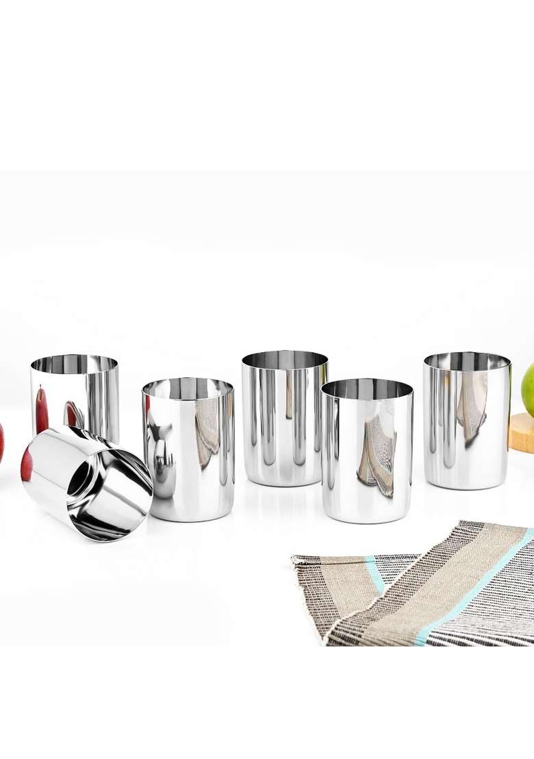 Vinod Stainless Steel Amrapali Glass | 350 ml | 11.8 fl oz - Indya