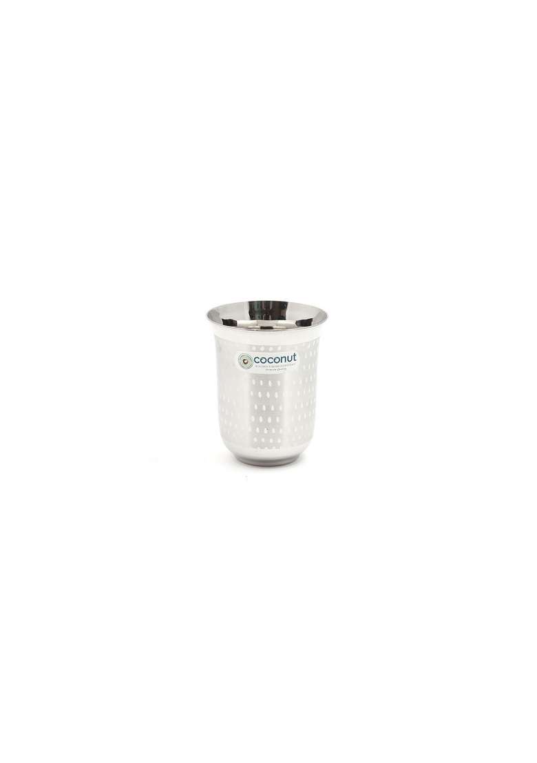 coconut Stainless Steel A18 Glass | 250 ml | 8.5 fl oz | Pack of 6 - Indya