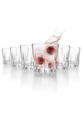 CELLO Estonia Glass Pcs | 200 ml | 6.8 fl oz | 6-Piece Set | Dishwasher Safe | Lead Free