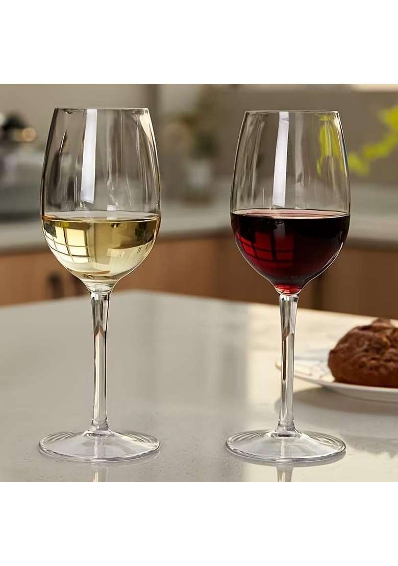 PrimeWorld Wine Glass Set | 300 ml | 10.1 fl oz | 2-Piece Set - Indya