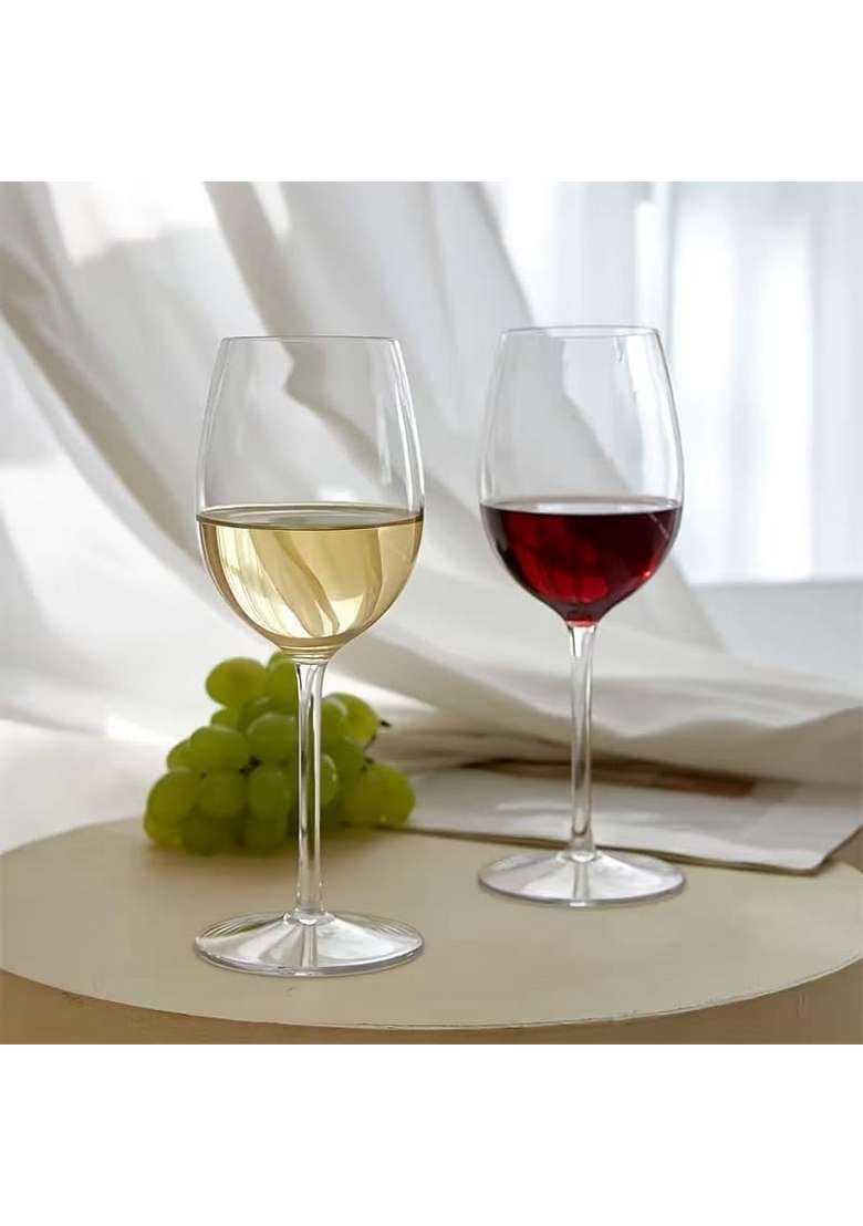 PrimeWorld Wine Glass Set | 300 ml | 10.1 fl oz | 2-Piece Set - Indya